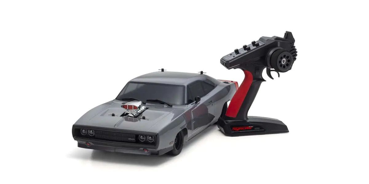 KYOSHO 34492T1C 1/10 Scale Radio Controlled Electric Powered 4WD FAZER Mk2 FZ02L VE Series Readyset 1970 Dodge Charger Supercharged VE Gray