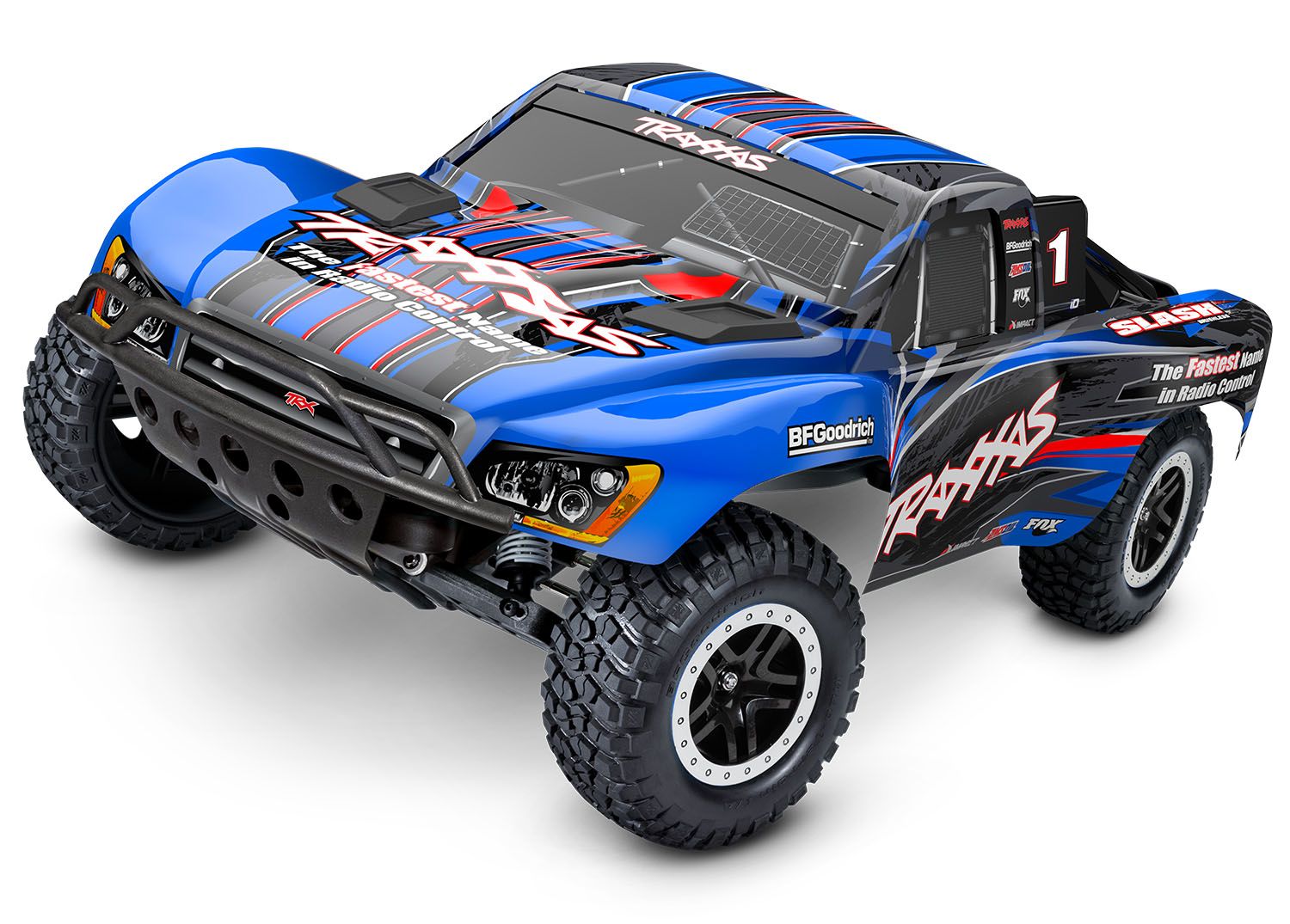 TRAXXAS 58134-4 Slash®: 1/10 Scale Off-Road Short Course Truck. RTR with TQ 2.4GHz radio System BL-2s