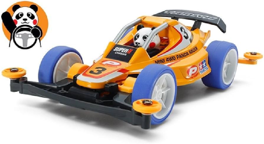 TAMIYA 18084 Jr Panda Racer Mini 4WD Kit, Super II Chassis