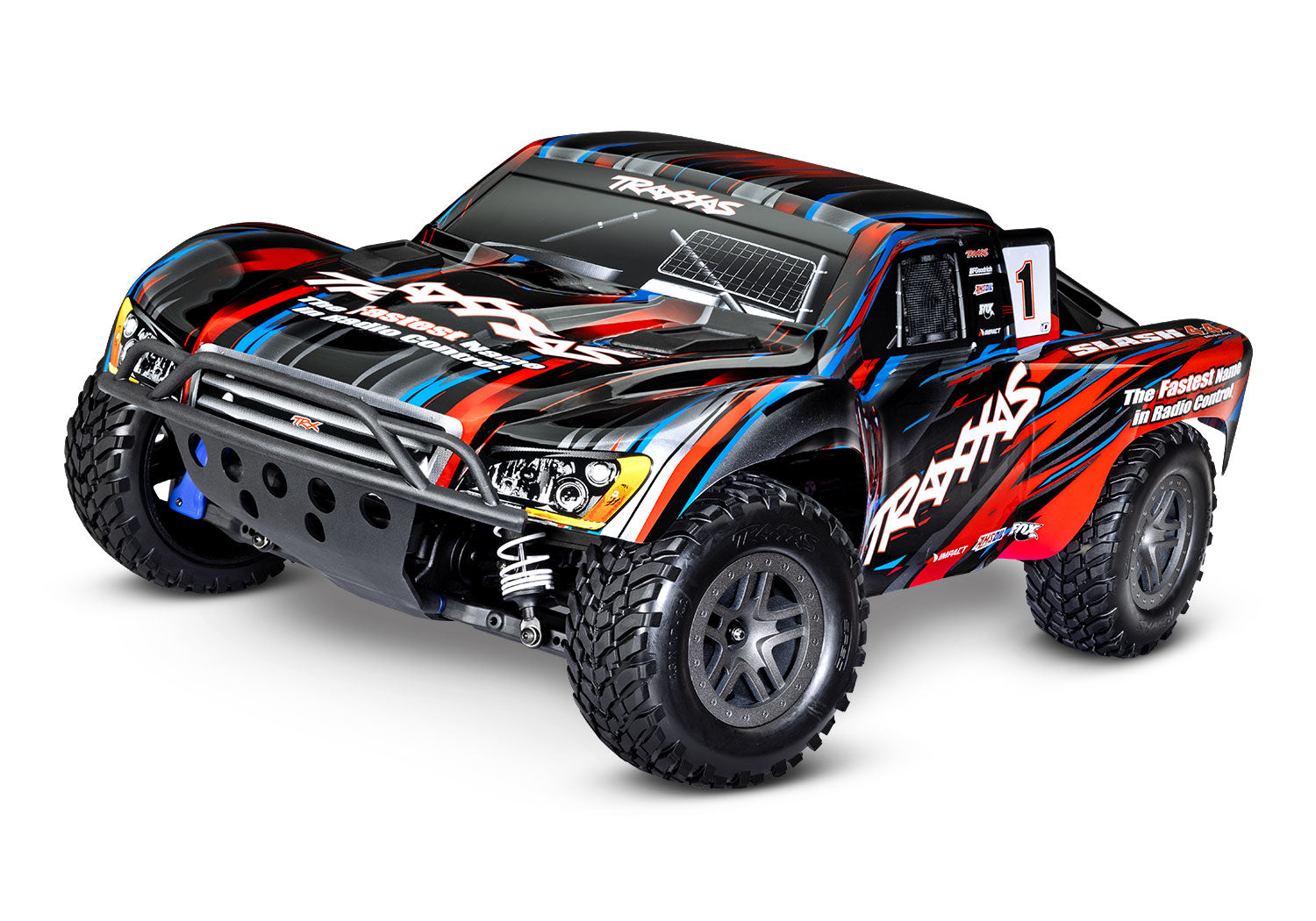 TRAXXAS 58134-4 Slash®: 1/10 Scale Off-Road Short Course Truck. RTR with TQ 2.4GHz radio System BL-2s