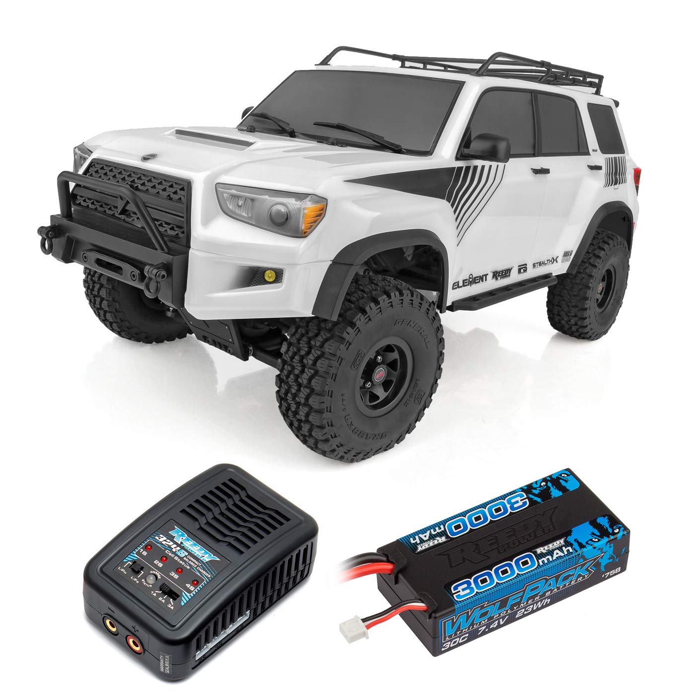 ASSOCIATED ELEMENT 40104C Enduro Trailrunner 4x4 RTR 1/10 Rock Crawler Combo w/2.4GHz Radio, Battery & Charger