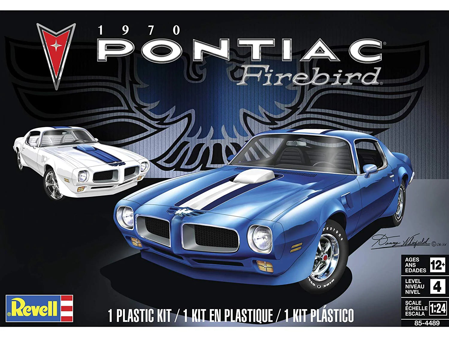 REVELL 85-4489 1/24 Scale 1970 Pontiac Firebird. Level 4 Plastic Model