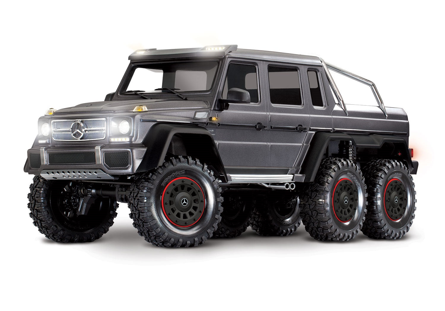 TRAXXAS 88296-4 TRX-6 Scale and Trail Crawler with Mercedes-Benz G 63 AMG Body: 6X6 RTR Electric Trail Truck with TQi Traxxas Link 2.4GHz Radio