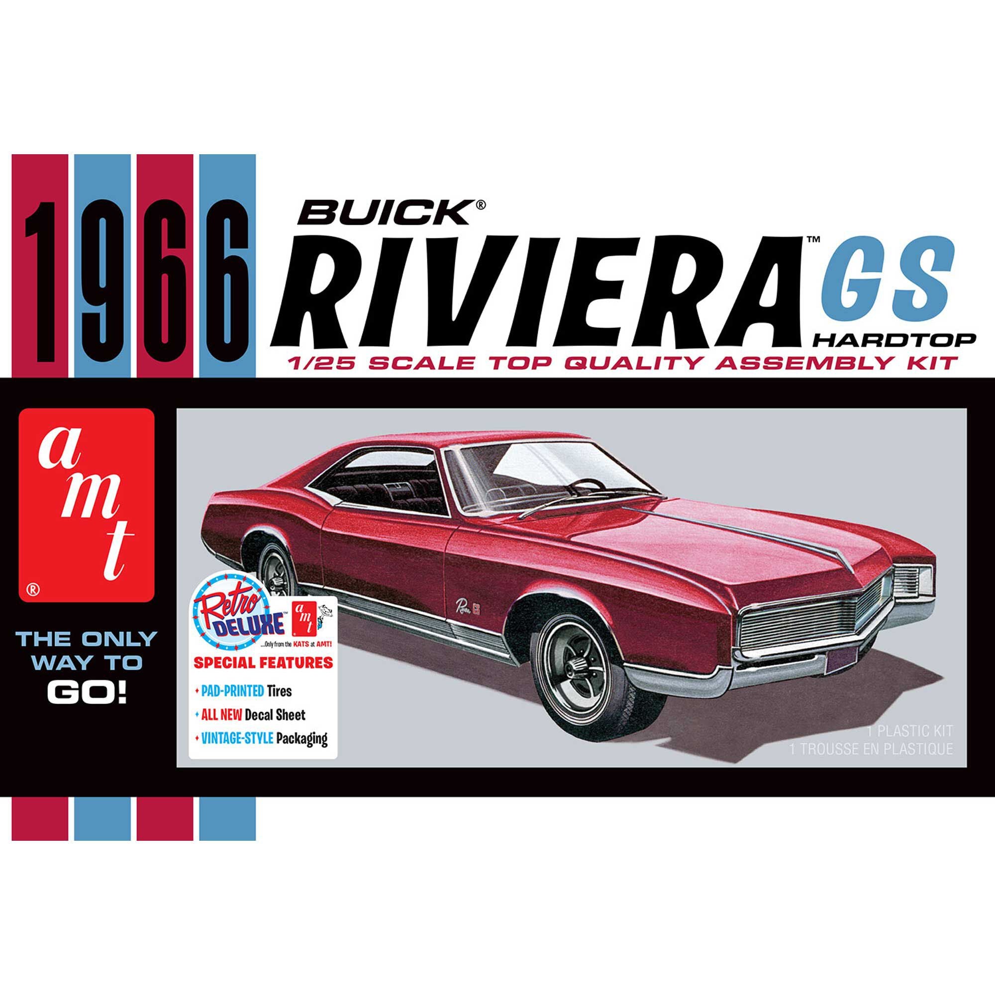 AMT 1439 1/25 1966 Buick Riviera GS Model Kit