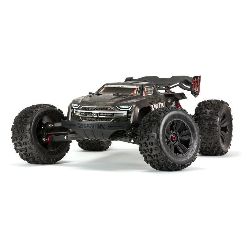 ARRMA ARA106053 1/8 KRATON 4WD EXtreme Bash Roller Speed Monster Truck, Black