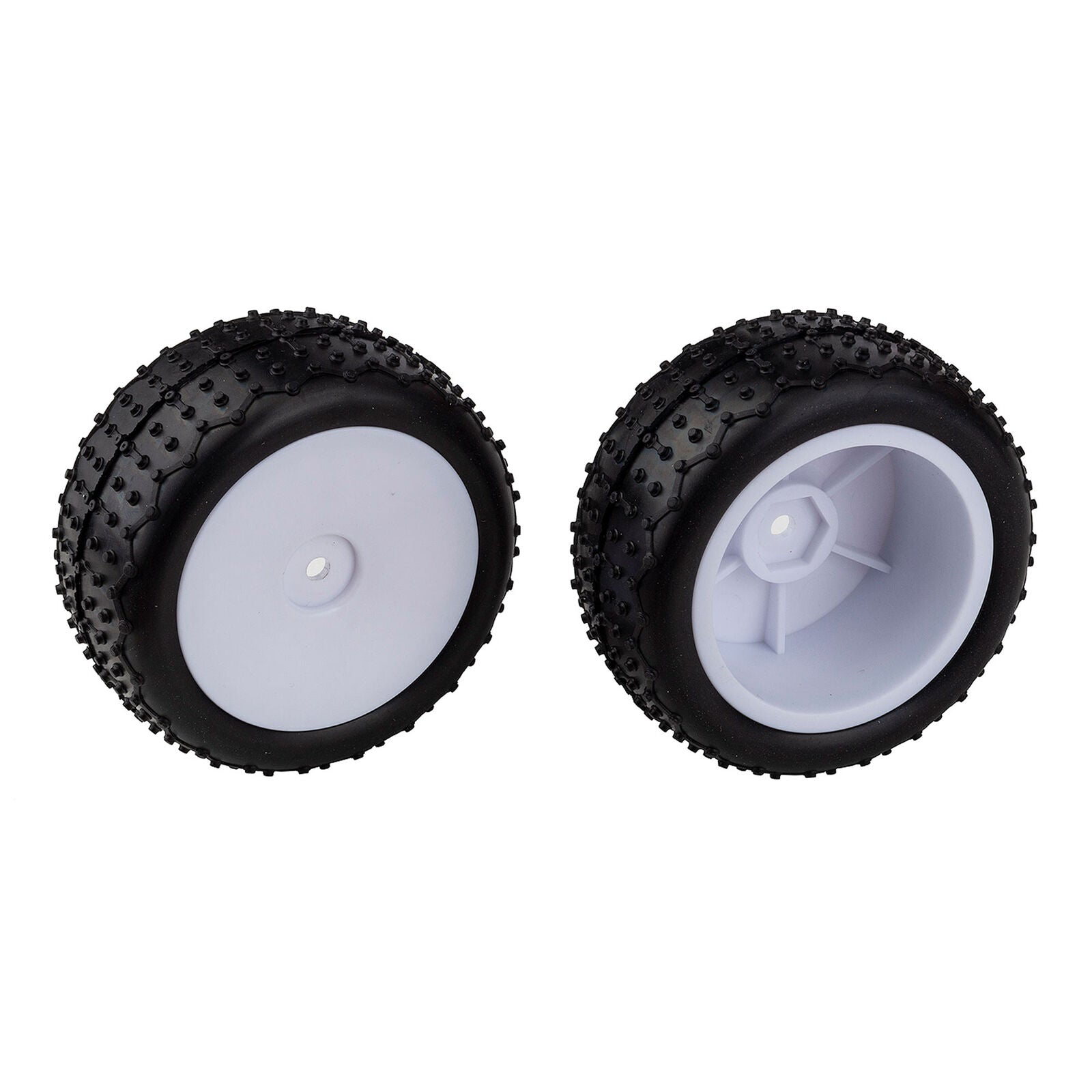 ASSOCIATED 21596 Mini Pin Tires, Wide Wheels, Mounted (2): Reflex 14