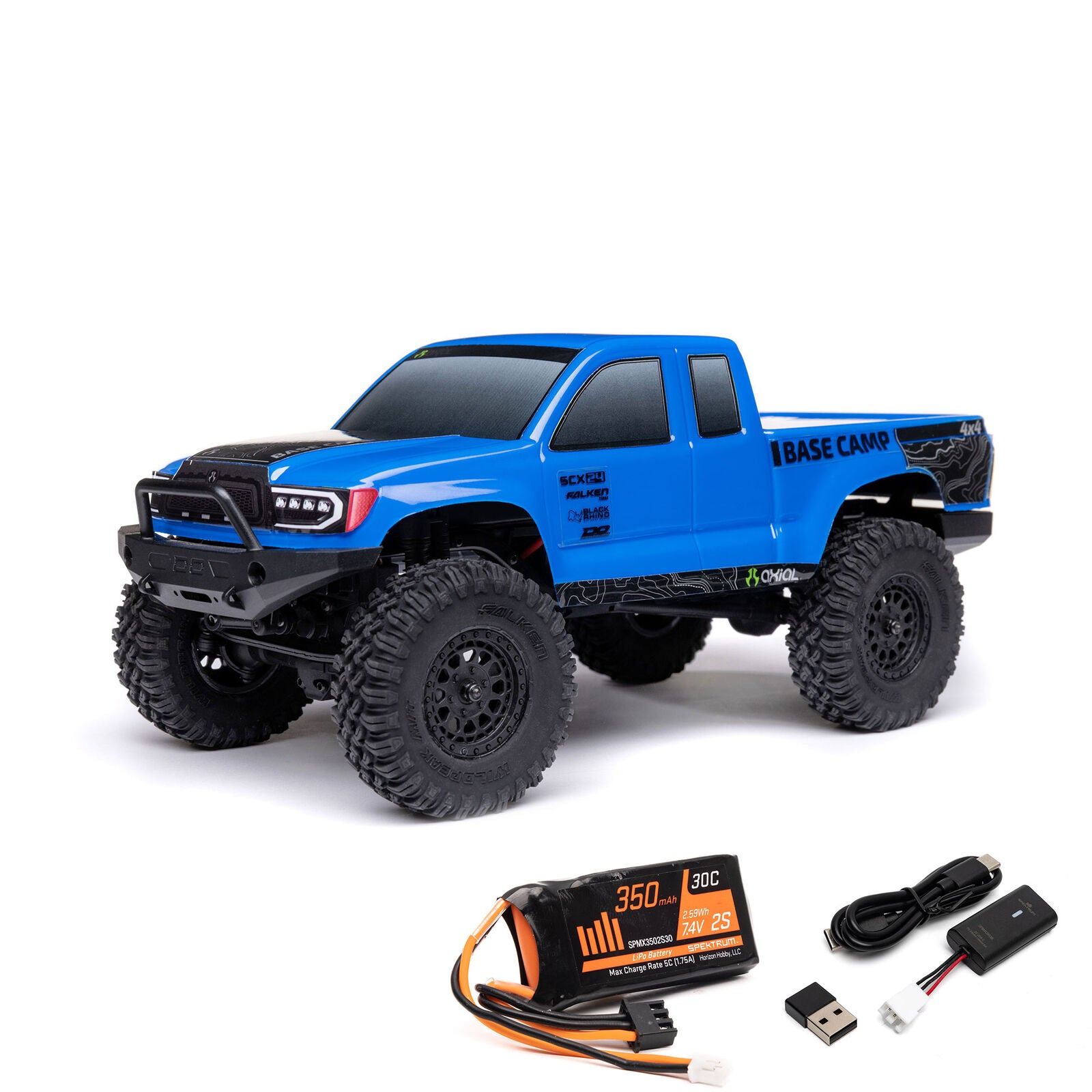 AXIAL AXI-1219 1/24 SCX24 Base Camp 4X4 RTR Brushed Rock Crawler (Battery & Charger Included)