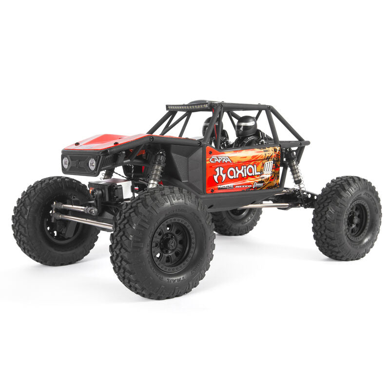 AXIAL AXI03000T1 1/10 Capra 1.9 Unlimited 4WD Trail Buggy Brushed RTR, Red