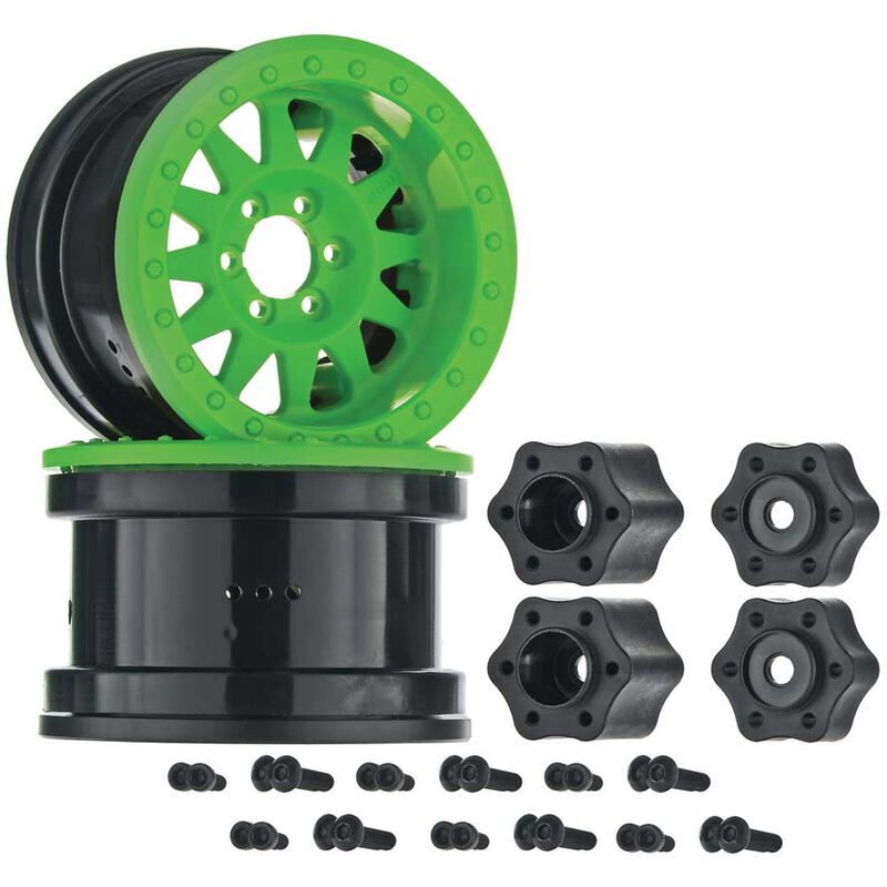 AXIAL AX31363 2.2 Method Beadlock Wheel IFD Green (2)