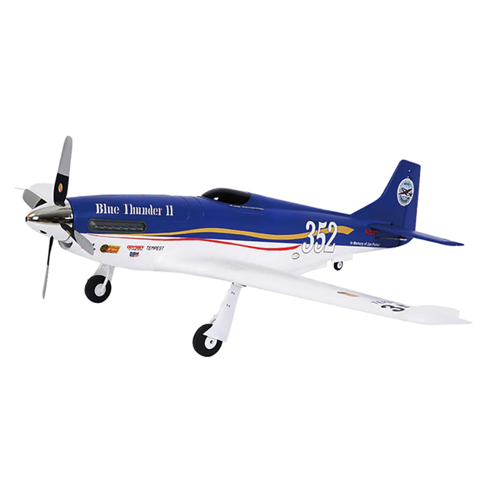 FMS FMM134PBTX P-51D Mustang Blue Thunder II 1100mm PNP with Reflex