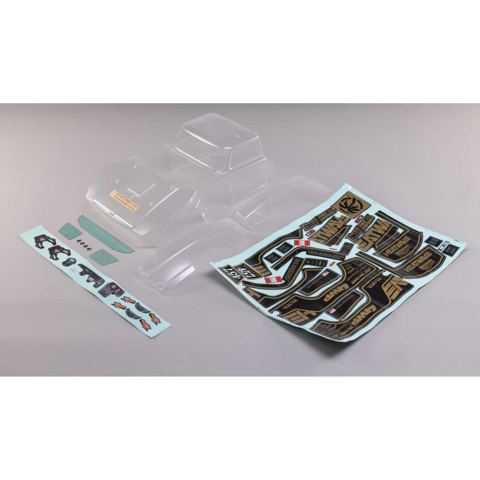 LOSI LOS230133 F100 Clear Body Set: 1/10 Baja Rey 2.0