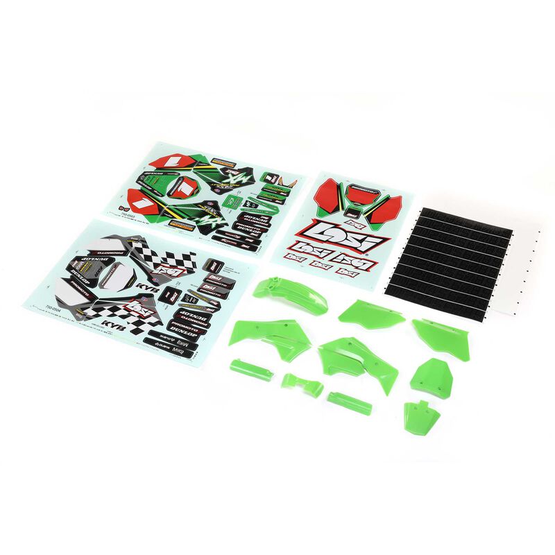 LOSI LOS260002 Green Plastics with Wraps: Promoto-MX