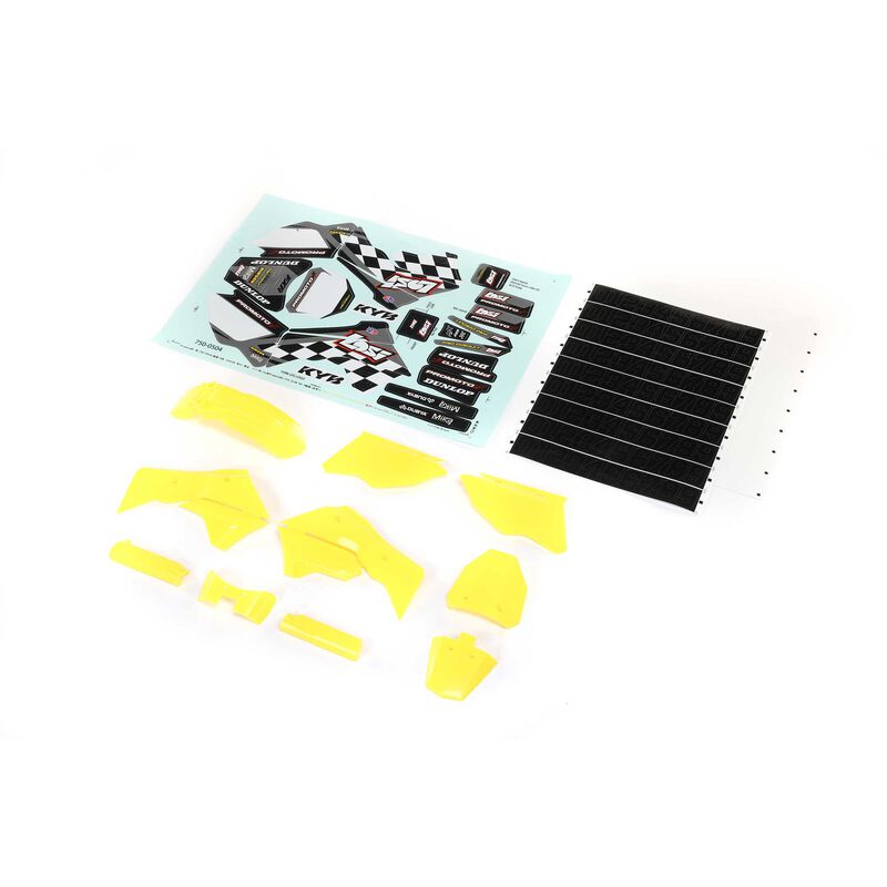 LOSI LOS260003 Yellow Plastics with Wraps: Promoto-MX