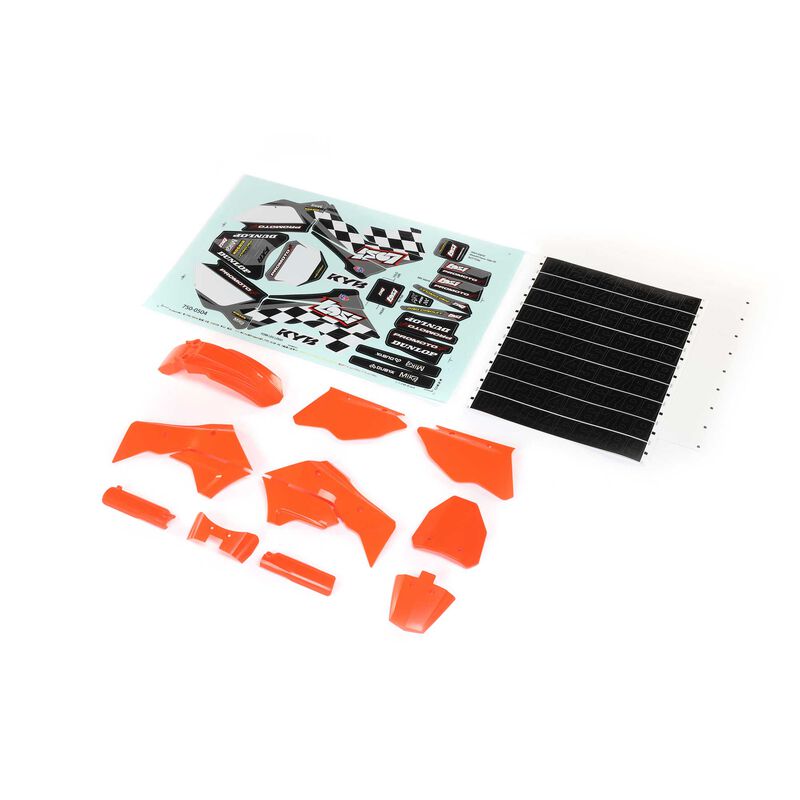 LOSI LOS260004 Orange Plastics with Wraps: Promoto-MX