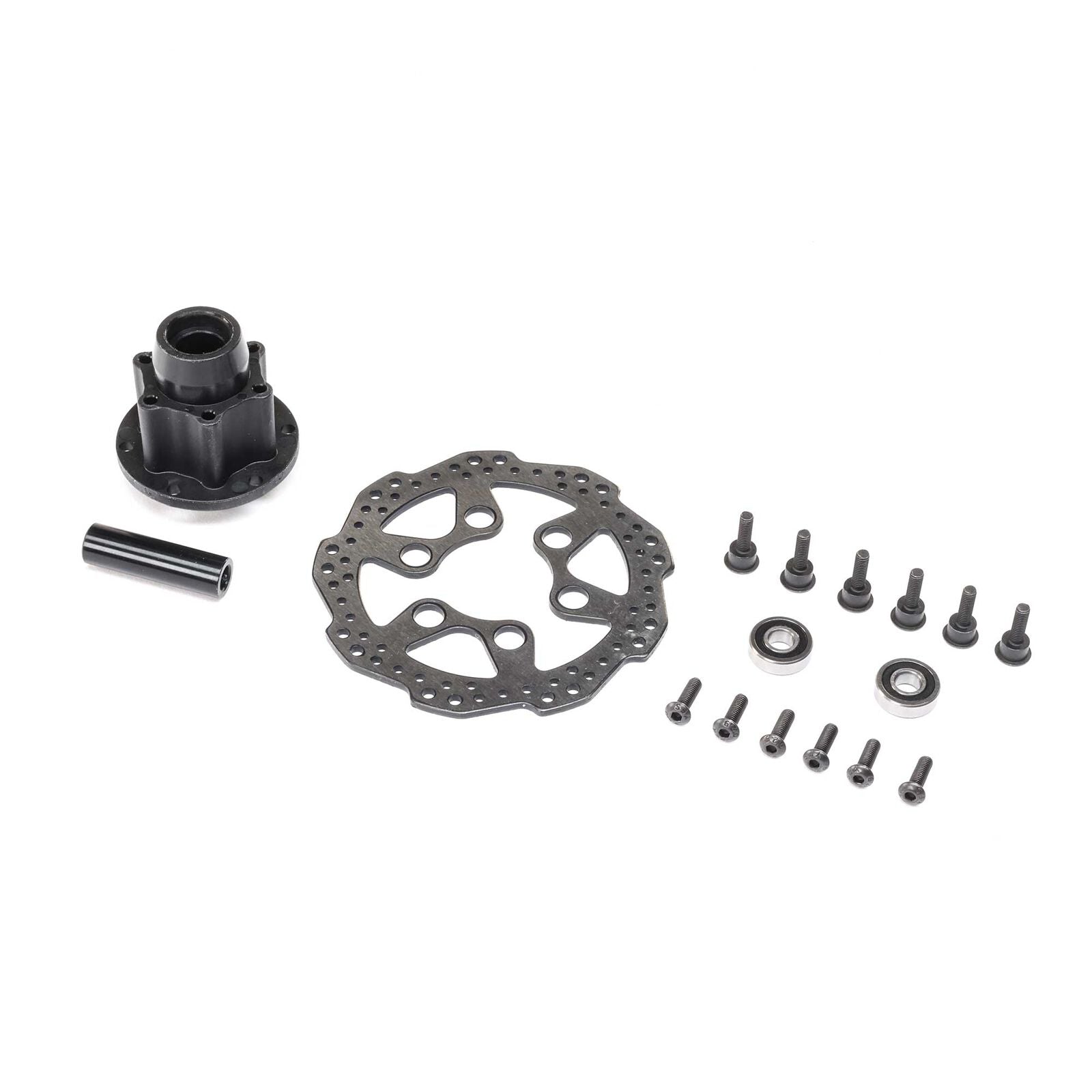 LOSI LOS262013 Complete Front Hub Assembly: Promoto-MX