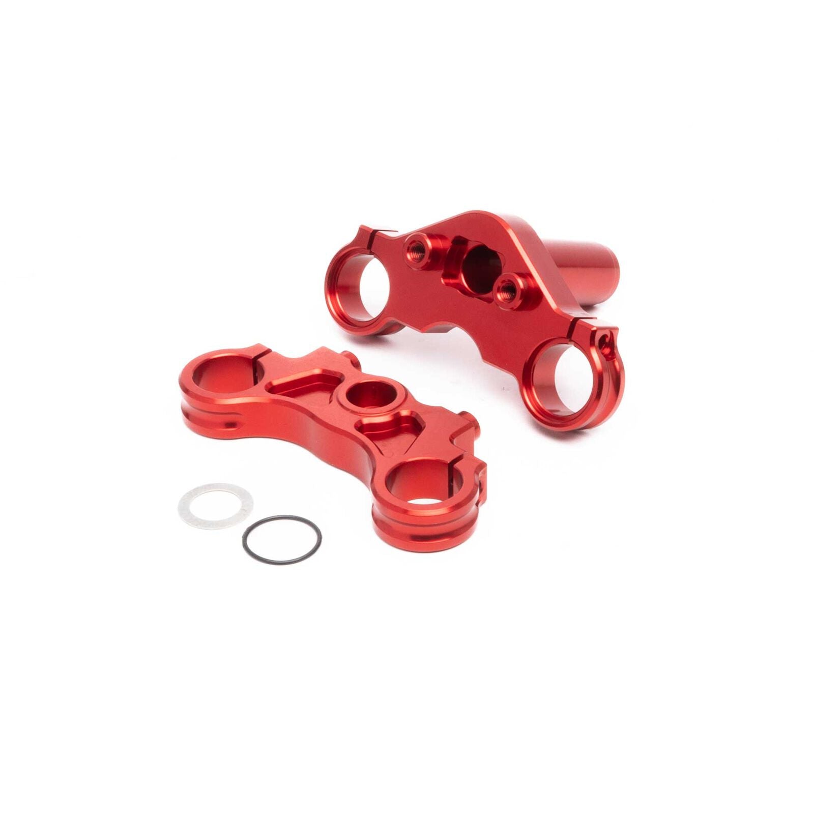 LOSI LOS364002 Aluminum Triple Clamp Set, Red: Promoto-MX