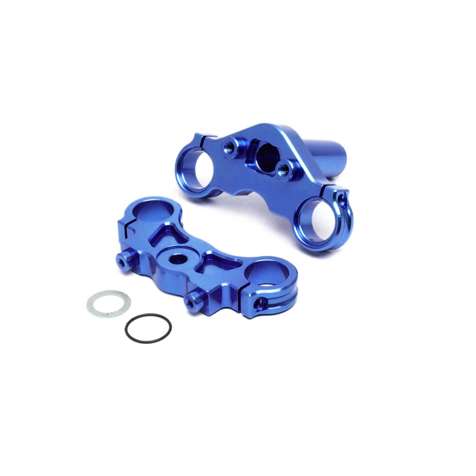 LOSI LOS364003 Aluminum Triple Clamp Set, Blue: Promoto-MX