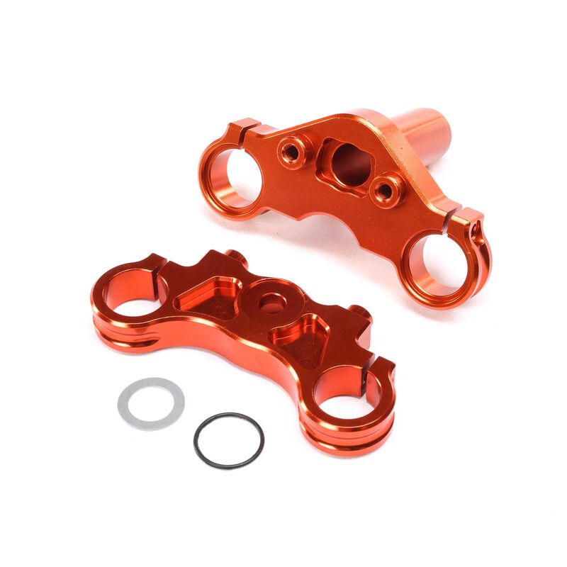 LOSI LOS364004 Aluminum Triple Clamp Set, Orange: Promoto-MX