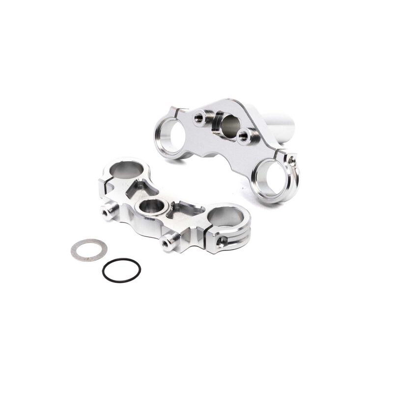 LOSI LOS364006 Aluminum Triple Clamp Set, Silver: Promoto-MX