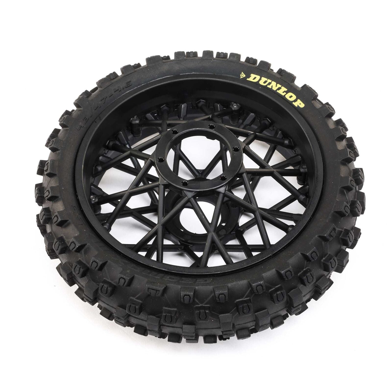 LOSI LOS46005 Dunlop MX53 Rear Tire Mounted Wheel, Black: Promoto-MX