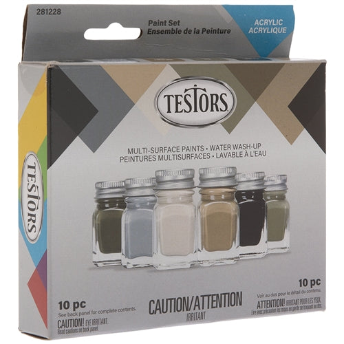 TESTORS 281228 Acrylic Paint 6 Piece Set Camoulfage