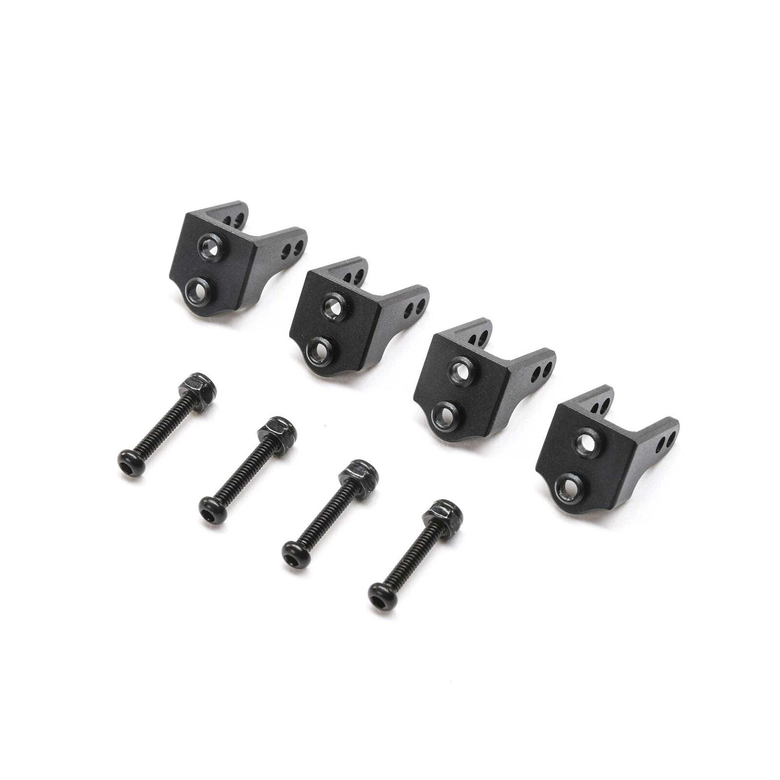 LOSI TLR314010 Aluminum Upper Shock Mount, Black: Mini LMT (4)