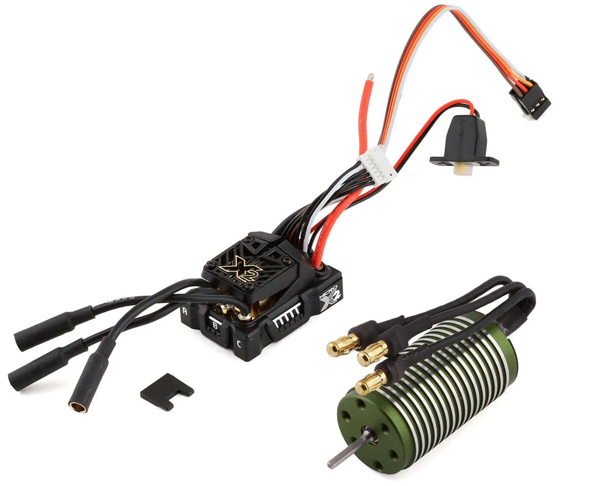 CASTLE 010-0169-01 Mamba Micro X2 Waterproof 1/18th Scale Brushless Combo (4100Kv)