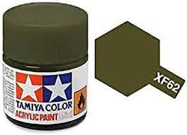 TAMIYA 81762 XF-62 Acrylic Mini XF62 Olive Drab 1/3 oz