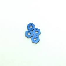 STRC ST7154B Hex Adapters for Mini Slash &amp; E-Revo 4pcs (Blue)