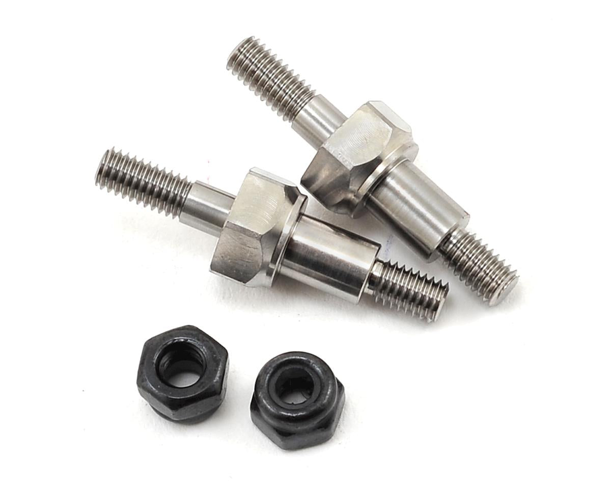 EXOTEK 1704 B6 Front Titanium Quick Change Shock Posts (2)