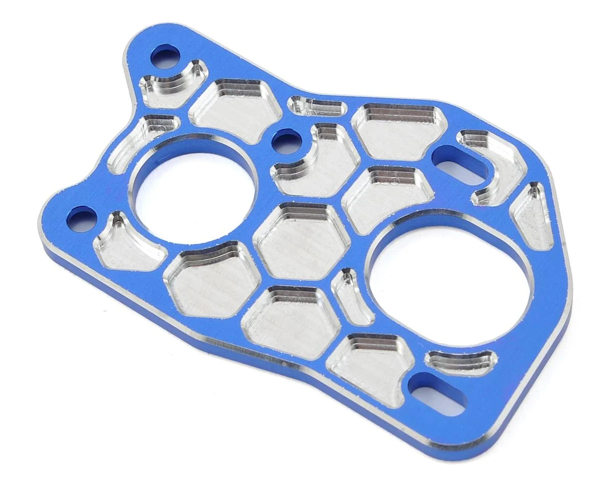 JCONCEPTS 2564-1 3-Gear Laydown Honeycomb Motor Plate Blue B6