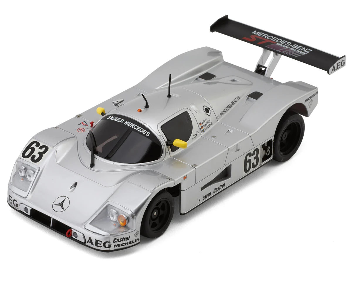 KYOSHO 32353S MR-03 RWD Mini-Z ReadySet w/Sauber Mercedes Group C Rennsportwagen C9 Body (Silver) w/KT-531P 2.4GHz Radio