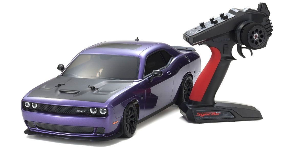 KYOSHO 34415C Fazer MK2 2015 Purple Dodge Challenger Hellcat RTR 1/10 Readyset