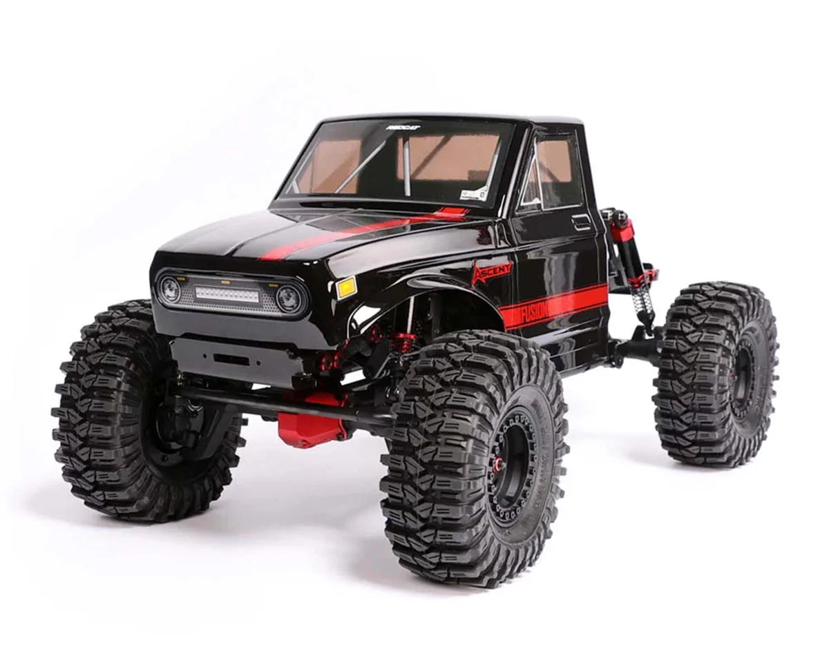 REDCAT RER31524 Ascent Fusion LCG 1/10 4WD RTR Brushless Scale Rock Crawler (Black) w/2.4GHz Radio