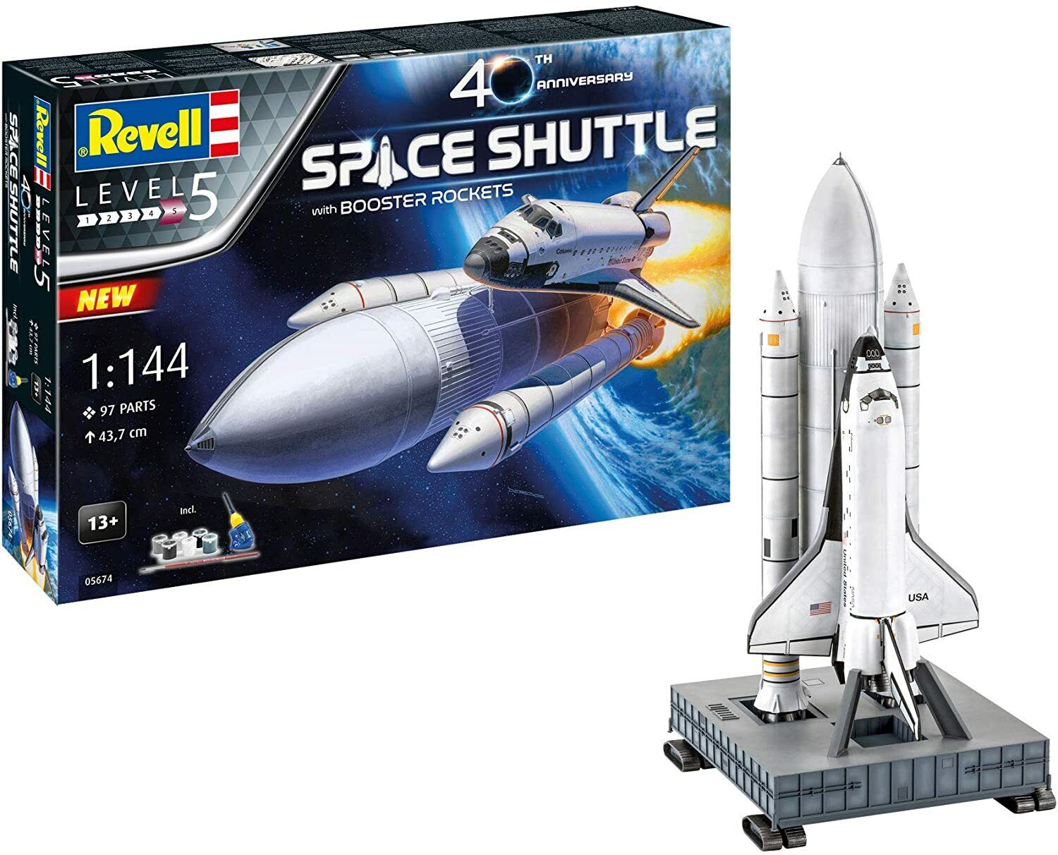 REVELL 05674 1/144 Space Shuttle with Booster Rockets 40th Anniversary