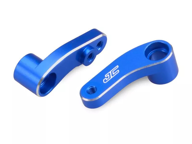 JCONCEPTS 2565-1 B6 / B6D Aluminum Steering Bellcranks-Blue