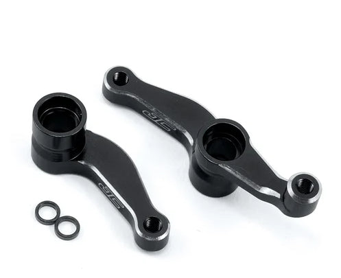 JCONCEPTS 2354-2 Aluminum Steering Bell Cranks Black RC10B5/B5M