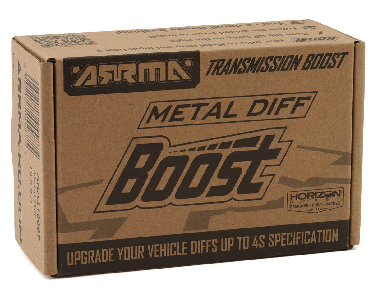 ARRMA ARA210007 Front & Rear Metal Diff Upgrade Set: BOOST BOX