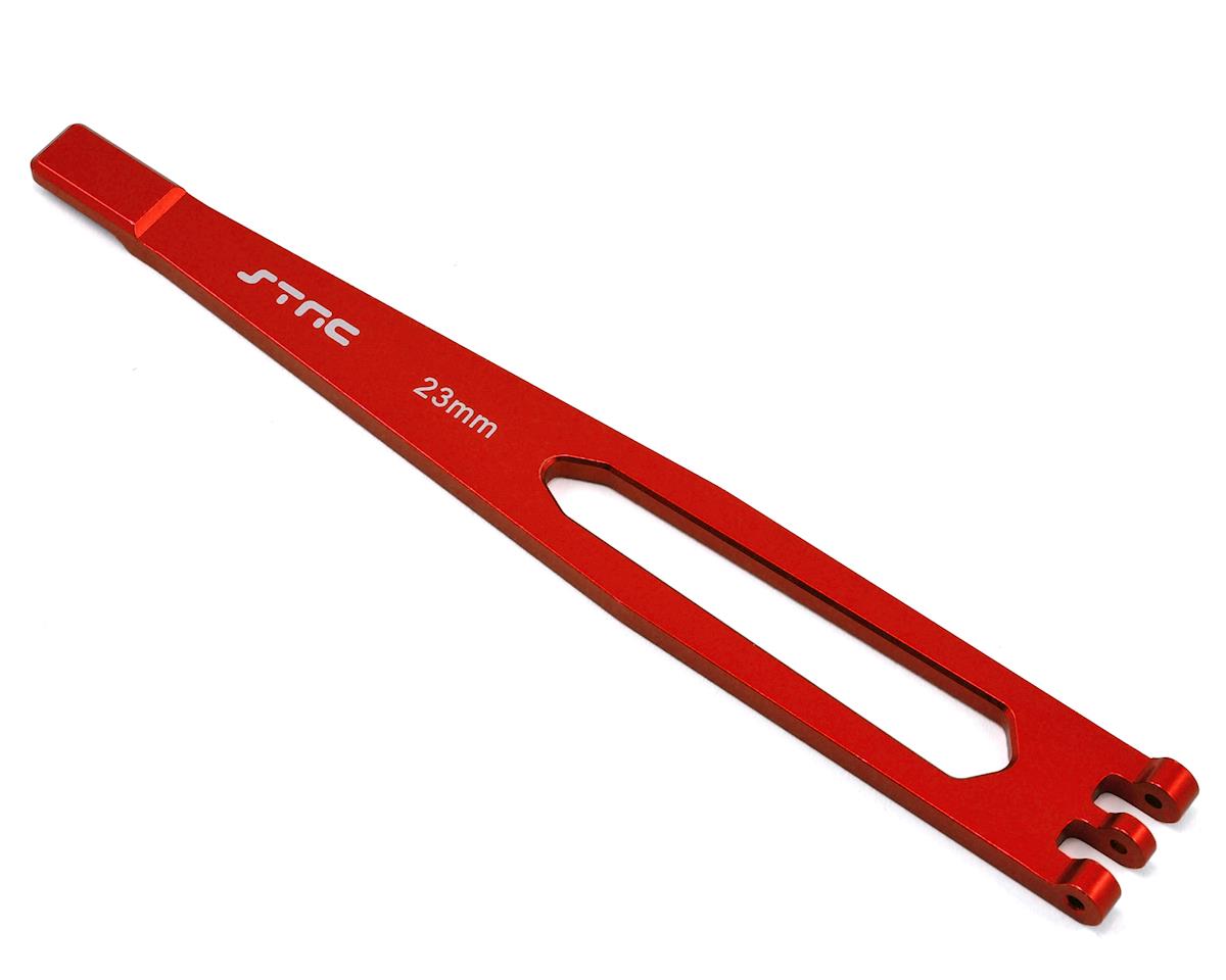 STRC ST8327R Aluminum TRX-4 Battery Hold Down Plate (Red) TRX4