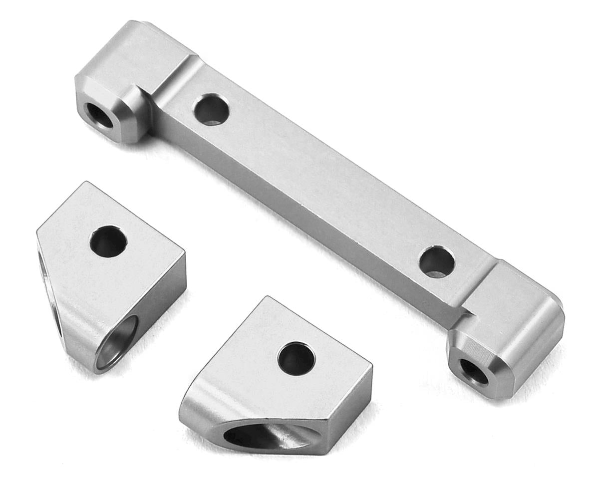 STRC ST8334FS ST Racing Concepts Traxxas 4Tec 2.0 Aluminum Front Hinge Pin Blocks (Silver)