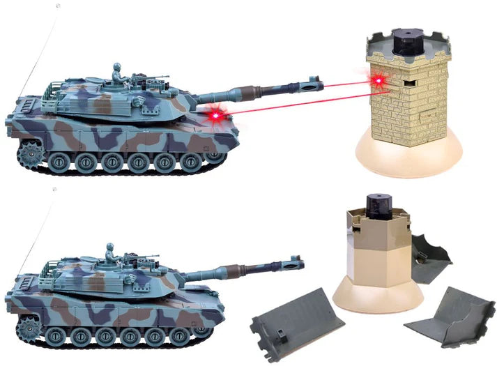 RC PRO 99862 1/28 R/C BATTLE TANK KING TIGER VS BUNKER