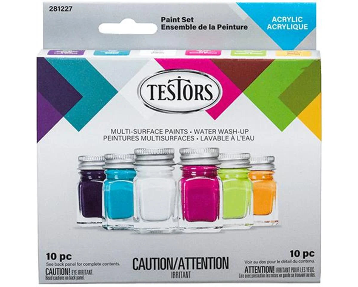 TESTORS 281227 Acrylic Paint 6 Piece Set, Trend