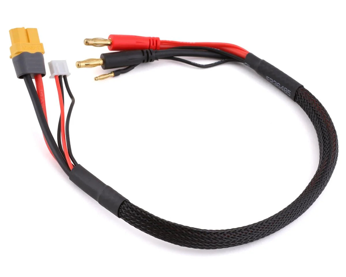 YEAH RACING WPT-0150 2S Charge/Balance Adapter Cable (XT60 Female to 4mm Bullets)