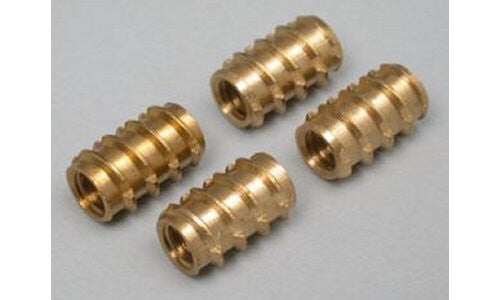 DUBRO 395 1/4-20 Brass Threaded Inserts (4)