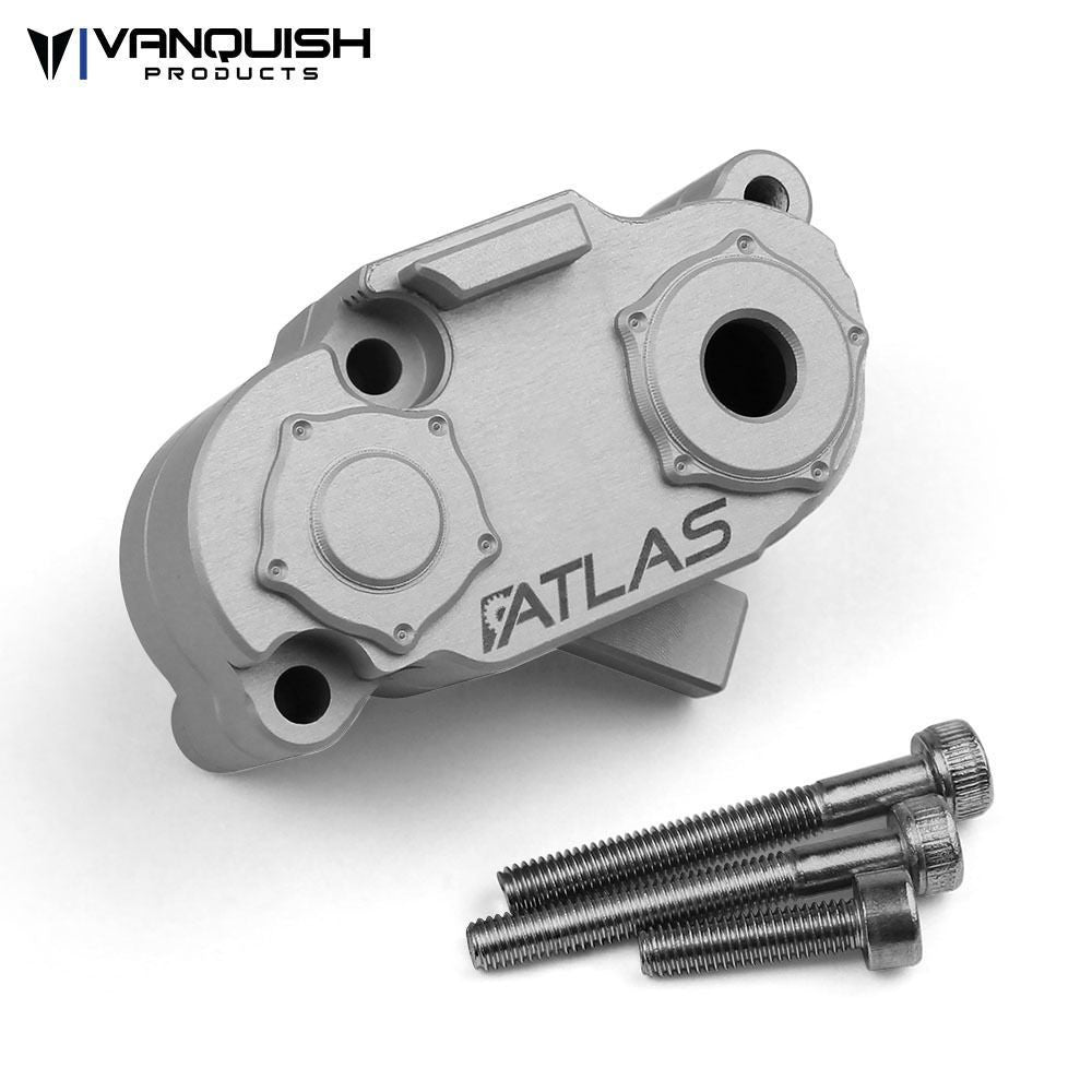 VANQUISH VPS08104 SCX10-II Atlas Transfer Case Clear/Silver