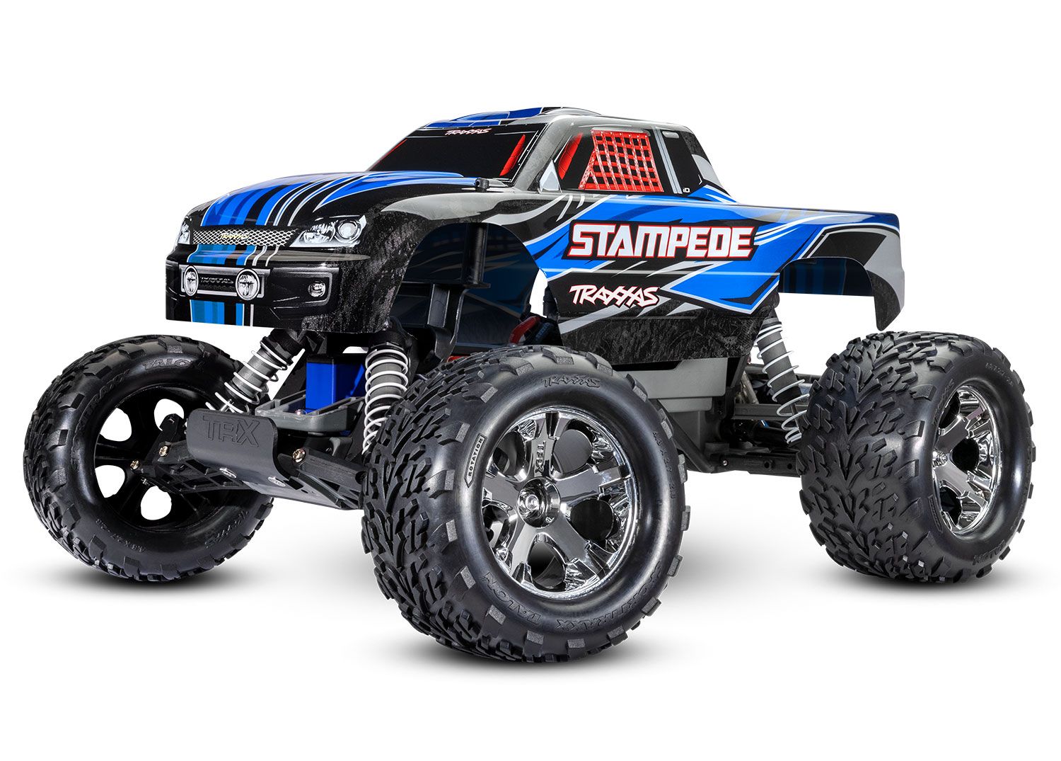 TRAXXAS 36054-8 Stampede 1/10 Scale Monster RTR Truck with USB-c Charger, TQ 2.4GHz radio system and XL-5 ESC (fwd/rev). Includes: 7-Cell NiMH 3000mAh battery