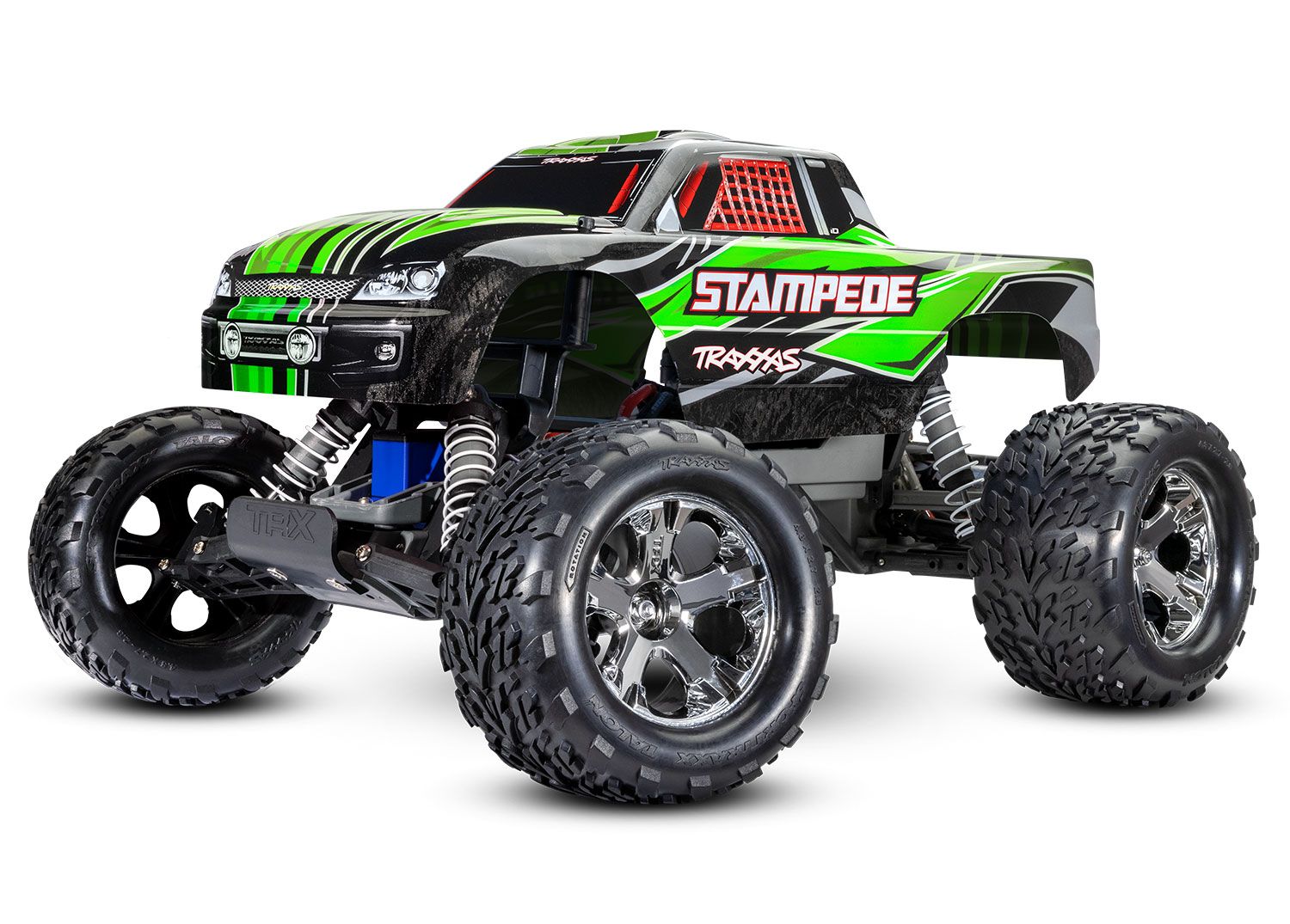 TRAXXAS 36054-8 Stampede 1/10 Scale Monster RTR Truck with USB-c Charger, TQ 2.4GHz radio system and XL-5 ESC (fwd/rev). Includes: 7-Cell NiMH 3000mAh battery