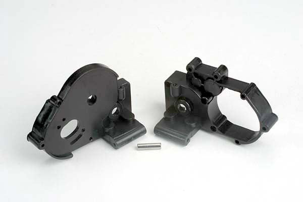 TRAXXAS 3691 Gearbox Halves Black