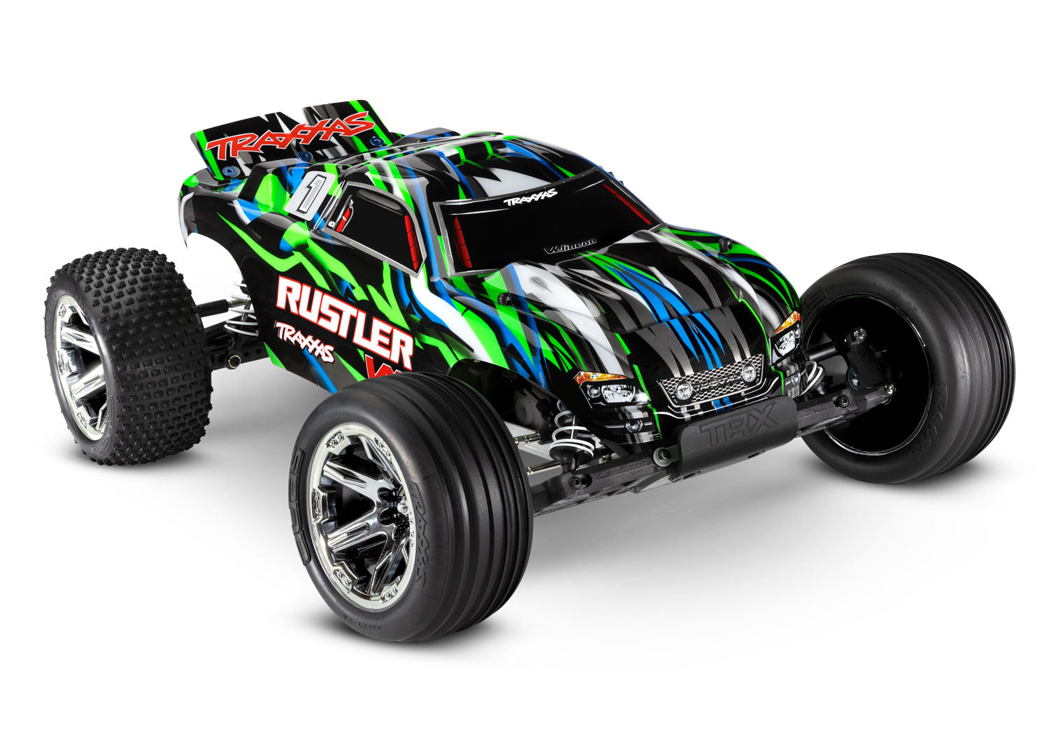 TRAXXAS 37076-74 Rustler 2WD VXL with Magnum 272R Transmission 1/10 stadium truck. Fully assembled and RTR, with TSM®, TQi™ 2.4GHz radio system, Velineon® brushless power system