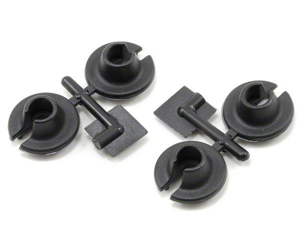 RPM 73152 Spring Cups Lower Black Traxxas Slash/Stampede 4x4 (4)